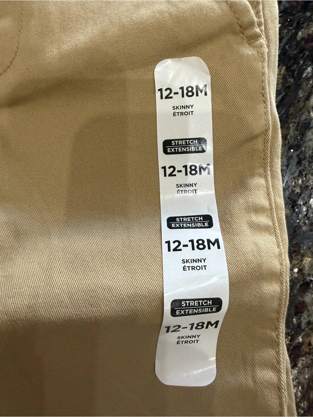 NWT The Children's Place Tan Baby Chino Pants - 12-18M